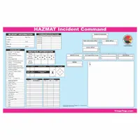Pad of 25 synthetic paper sheets for documenting hazardous materials incidents. The synthetic paper resists water and tearing, suitable for field use in emergency response and incident command operations