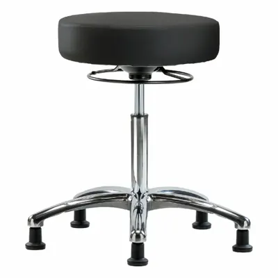OEM Stool: Vinyl, Ht Range 21 1/4 in to 28 3/4 in, 17 in Seat Wd, 17 in Seat Dp - Vinyl Lab Stools