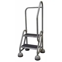 COTTERMAN Rolling Ladder: 1.5 ft Platform Ht, Partially Assembled, Steel, Wt-Actuated Auto-Lock (MPN ST-203 A2 C1 P5)