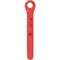 WIHA Box End Wrench: Chrome, 12 mm Head Size, 6 in Overall Lg, Std, 0° Head Offset Angle, Reversing (MPN 21212)