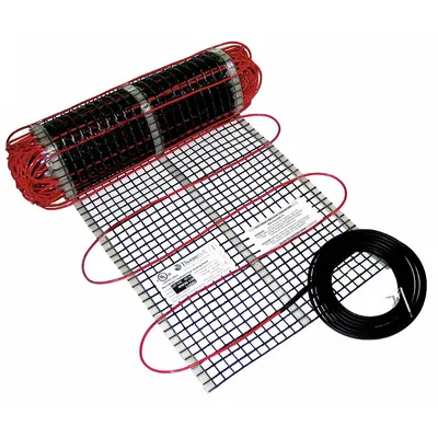 THERMOSOFT Under Floor Electric Heating System: 90 W Watt Output, 5 ft Overall Lg - Under Floor Electric Heating Systems