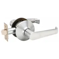 This SCHLAGE passage lever lockset is designed for interior doors that do not require locking, such as hallways or closets. It features an Elan style lever with a satin chromium-plated finish and is ADA compliant for accessibility. The ANSI F75 function ensures non-latching operation suitable for commercial or institutional settings
