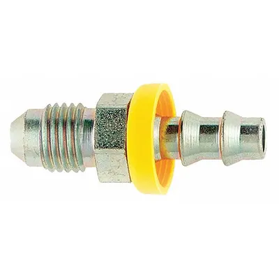 PARKER Barbed Hydraulic Hose Fitting: -6 For Hose Dash Size, For 3/8 in Hose I.D. - Steel Barbed Hydraulic Hose Fittings