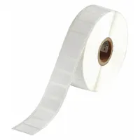 Nylon, white precut label roll measuring 1/2 in x 7/8 in, containing 1,500 labels. Compatible with BBP12 printer series; requires R4913 ribbon. Used for asset tagging, cable marking, and general facility labeling