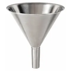 General Purpose Lab Funnel, Stainless Steel, 70.25 mL, 76 mm Diameter, 12.7 mm Stem Diameter, 38 mm Stem Length, MPN 84730