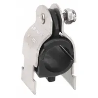 Vibration-Dampening Strut Clamp: 304 Stainless Steel, For 3/5 in Copper Tube, For 1/2 in Max. OD (MPN CN08SS)
