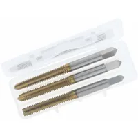 CHICAGO-LATROBE Tap Kit: 1/4"-28 UNF, H3 / 3B, 4 Flute, TiN Coated High Speed Steel (MPN 174507)