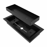 Floor Register: Floor/Wall, 4 in H, 10 in W, Decorative, Powder Coated, Black, Steel Grille, One-Way (MPN AV4X10BLK)