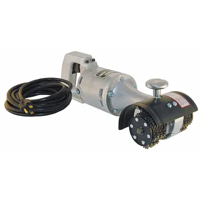 AURAND Electric Handheld Scarifier: Palm-Grip, 5 in Cleaning Area, 115V AC - Palm-Grip Handheld Corded Scarifiers