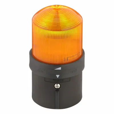 SCHNEIDER ELECTRIC Tower Light Incandescent Assembly: 1 Tier, Orange, No Sounder Tier - Single-Tier Tower Light Assemblies