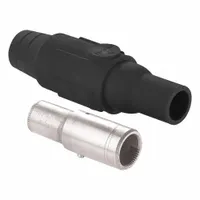 Single Pole Inline: Female, Black, 600V AC/600V DC, 600 A, Crimp Tube Termination, 22 Series (MPN 22L25-SE)