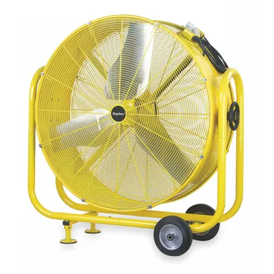 Dayton High-Visibility Industrial Floor Fan - High-Visibility Industrial Floor Fans