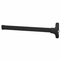 This bronze lever trim is designed for use on exit push bars for doors up to 48 inches wide. It provides ADA-compliant lever operation for commercial facilities, allowing safe egress while meeting accessibility standards. The trim is not ligature-resistant