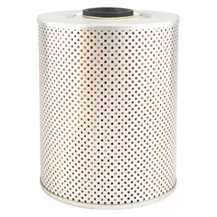 Cartridge-type hydraulic fluid filter with cellulose media and two attached end seals. Inside diameter of 1-3/4 inches. Designed for use in hydraulic systems of Allis-Chalmers vehicles.