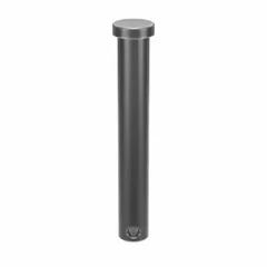 This standard clevis pin is made of plain steel with a 7/16 in diameter and 3 in shank length. It is supplied in a pack of 10 and is used in clevis and hitch-pin assemblies for non-locking pivot connections in machinery linkages and industrial rigging.