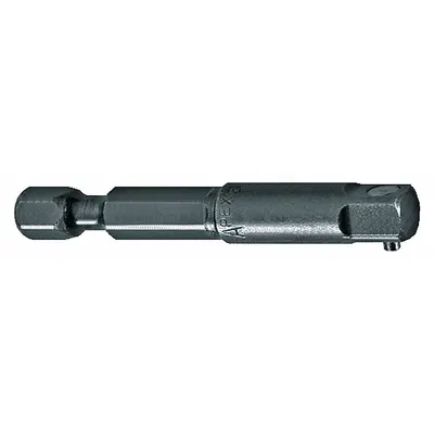 APEX Power Socket Adapter: 1/4 in Output Drive Size, Square, 4 in Overall Lg - 1/4" Male Hex Drive Power Socket Adapters