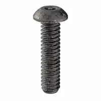 Button head tamper-resistant machine screw with 1/4-20 thread, 1 inch length, and 5/32 in drive size. Pack of 25. Designed for applications where standard fasteners are vulnerable to unauthorized removal, such as security panels, machinery enclosures, and public-access equipment