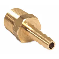 MI-T-M Barbed Hose Fitting: Mfr Part # 23-0052, Brass