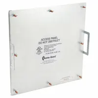 Duct Access Door: 15 in x 15 in, 16 ga, Steel, Thumbscrews, 2,300°F Max Temp Rating, 8 Mounting Stud