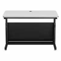VERSADESK Standing Desk: White, Wood, 48 in Overall Wd, 30 in Overall Dp, 36 in Max Desktop Ht (MPN CTL4830-BW)