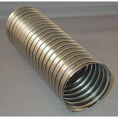 DAYCO WFF-412 4 in x 12 in 304 Stainless Steel Exhaust Hose, Silver - Automotive Exhaust Hoses