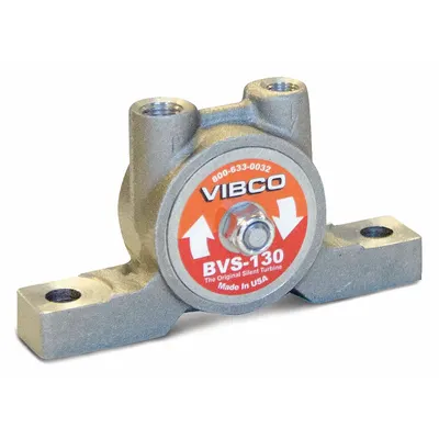 VIBCO Pneumatic Vibrator: 75 lbf, 10,500 vpm, 1/8 in NPT, BVS, 67 dBA, Cast Iron - General Purpose Turbine & Ball Vibrators