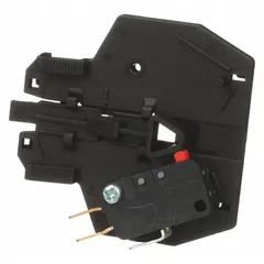 Siemens auxiliary switch with one normally open and one normally closed contact, rated for 60 A AC maximum current. Designed for integration with contactors and relays in industrial control panels and motor starters to provide status feedback or interlocking signals.