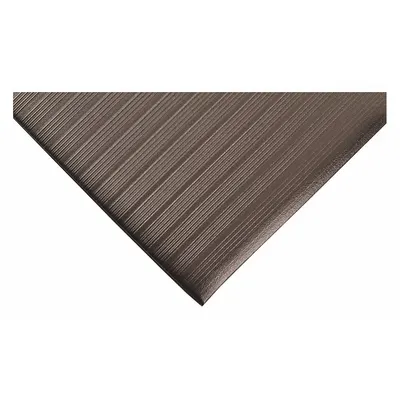 NOTRAX Antifatigue Mat: Ribbed, 2 ft x 5 ft, 3/8 in Thick, Black, PVC Foam - Standard Antifatigue Mats