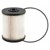 Cartridge-type diesel fuel filter with cellulose media. Outside diameter 3 3/8 in, inside diameter 13/16 in. Includes O-ring. Used in fuel systems to remove contaminants from diesel fuel