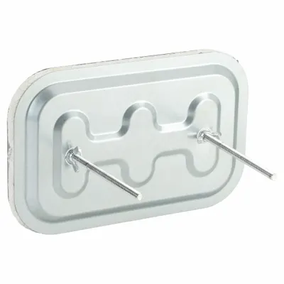 FLAME GARD Duct Access Door: 6 in x 10 in, 16 ga, Steel, Thumbscrews, 2,300°F Max Temp Rating - High-Temperature Flat Access Doors