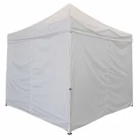 APPROVED VENDOR Wall Kit: White, Solid Wall/Zippered Wall, Polyester, 140 in Overall Wd
