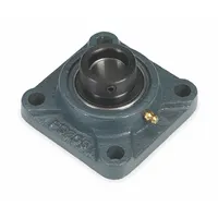 DAYTON 4 Bolt Flange Bearing: Radial Ball, 1 1/4 in Bore, Cast Iron, Eccentric Collar, 4 5/8 in Lg