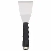 WESTWARD Scraper: Bld. Mat. Carbon Steel, Hdl. Mat. Polypropylene, Stiff, Tapered Bld. Shape (MPN 13A691)