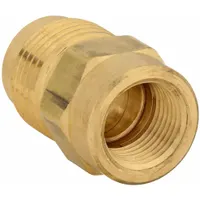 Flared Fitting Adapter: 5/8 in OD x 3/8 in Pipe Fitting Size, Flared/Threaded, Brass (MPN 46F-10-6)