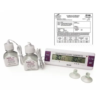 FRIO-TEMP Thermometers: -40°F to 158°F /-40°C to 70°C, ±1°C, Bottle, 1 m Cable Lg - Standard Thermometers