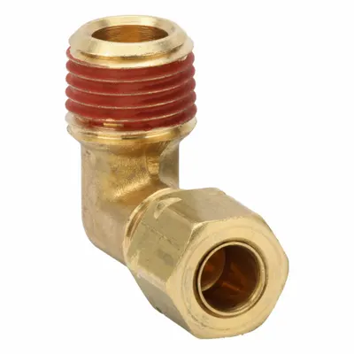 PARKER Self-Aligning Brass Compression Fitting Elbow - Self-Aligning Brass Compression Fittings