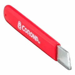The CORONA AC 8300 is a manual handheld knife sharpener designed for straight-edge blades. It restores dull edges on kitchen, workshop, and outdoor knives without requiring power tools. Suitable for routine maintenance in food service, camping, and light industrial settings.