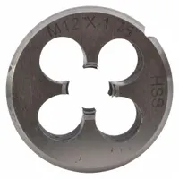 WESTWARD Solid 1-1/2" O.D., M12x1-3/4: For 1PZ38, Fits Westward Brand (MPN 314-6624)