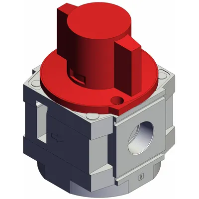 SMC VHS50-N06-MZ-D Compressed Air Line Pressure-Relief Lockout Valve - SMC Compressed Air Line Pressure-Relief Lockout Valves for FRLs