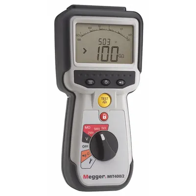 MEGGER Megohmmeter: 0.01 ohm to 1 megaohm, CAT IV 600V, IP54, Digital, USB - Megohmmeters for Harsh Environments