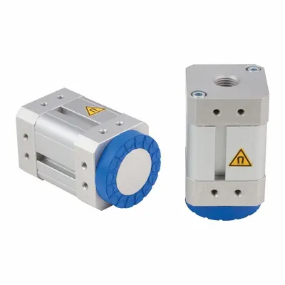 SCHMALZ SGM Magnetic Gripper, G1/4 in, 100 N, 26 mm Magnet Dia, 40 mm Width - Magnetic Grippers for Perforated Metal Applications