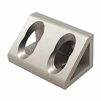 Inside Corner Bracket: Gusseted Inside-Corner Bracket, 15 Series, 2 13/16 in x 2 63/64 in x 1 1/2 in (MPN 093WD8384N08)