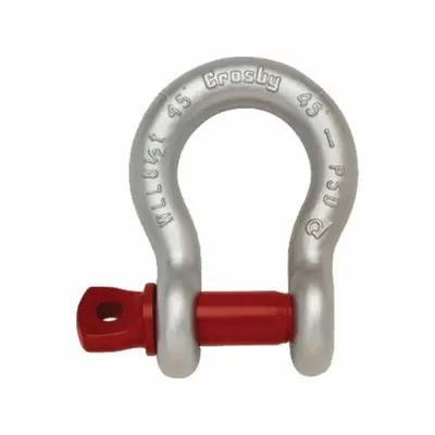 CROSBY Anchor Shackle: Anchor Shackle, 1,500 lb Working Load Limit, 7/8 in Compatible Sling Wd - Anchor Shackles for Lifting