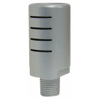 SPEEDAIRE Silencer Muffler: 1/8 in NPT, 5/8 in Hex Size, Aluminum, Mesh SST - Pneumatic Exhaust Silencers / Mufflers