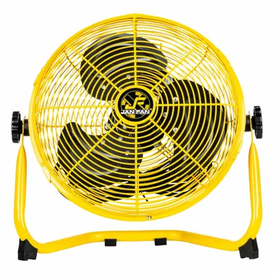 JAN FAN JF-12F-Y High-Visibility Industrial Floor Fan - High-Visibility Industrial Floor Fans