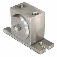 MILLENNIUM Pneumatic Vibrator: 300 lbf, 17,200 vpm, 1/8 in NPT, MHISS, 68 dBA, Stainless Steel (MPN MHISS-130)
