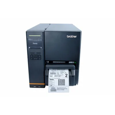 BROTHER Desktop Printer: Direct Thermal/Thermal Transfer, Titan 4520TN, 4.1 in Max. Print Wd - Up to 3,000 Labels per Day