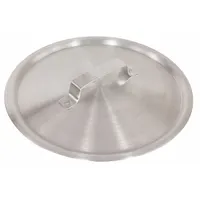 CRESTWARE Fry Pan Cover: 8 in Top Dia, Aluminum, Silver, Aluminum, Natural, 1.5 mm Gauge, Uncoated (MPN FRYDC07)