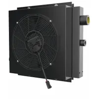 AKG Forced Air Oil Cooler: 20 hp Heat Removed, 50 gpm Max. Flow, 250 psi Max. Pressure, 12V DC (MPN DCSB16-12-BP25-3)