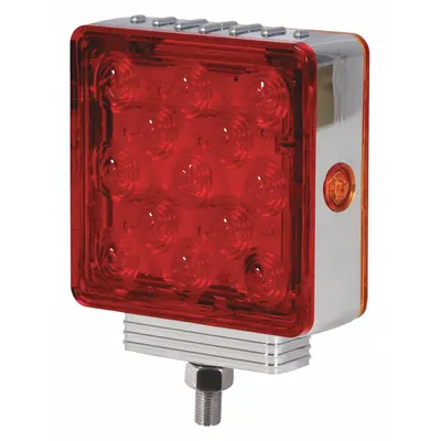 MAXXIMA M42361R/Y-A: LED, Stop, Turn, and Tail Combo Light, Clear, Square - Stop, Turn & Tail Combination Lights